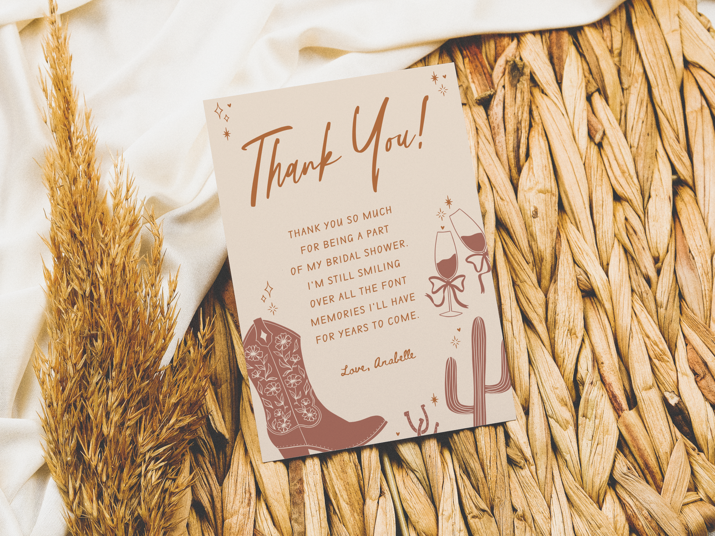 Boots and Bubbly Bridal Shower Invitation Bundle