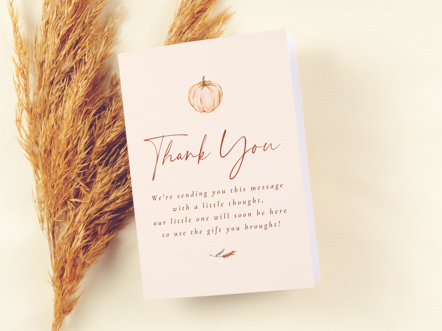 A Little Pumpkin Floral Baby Shower Invitation Bundle
