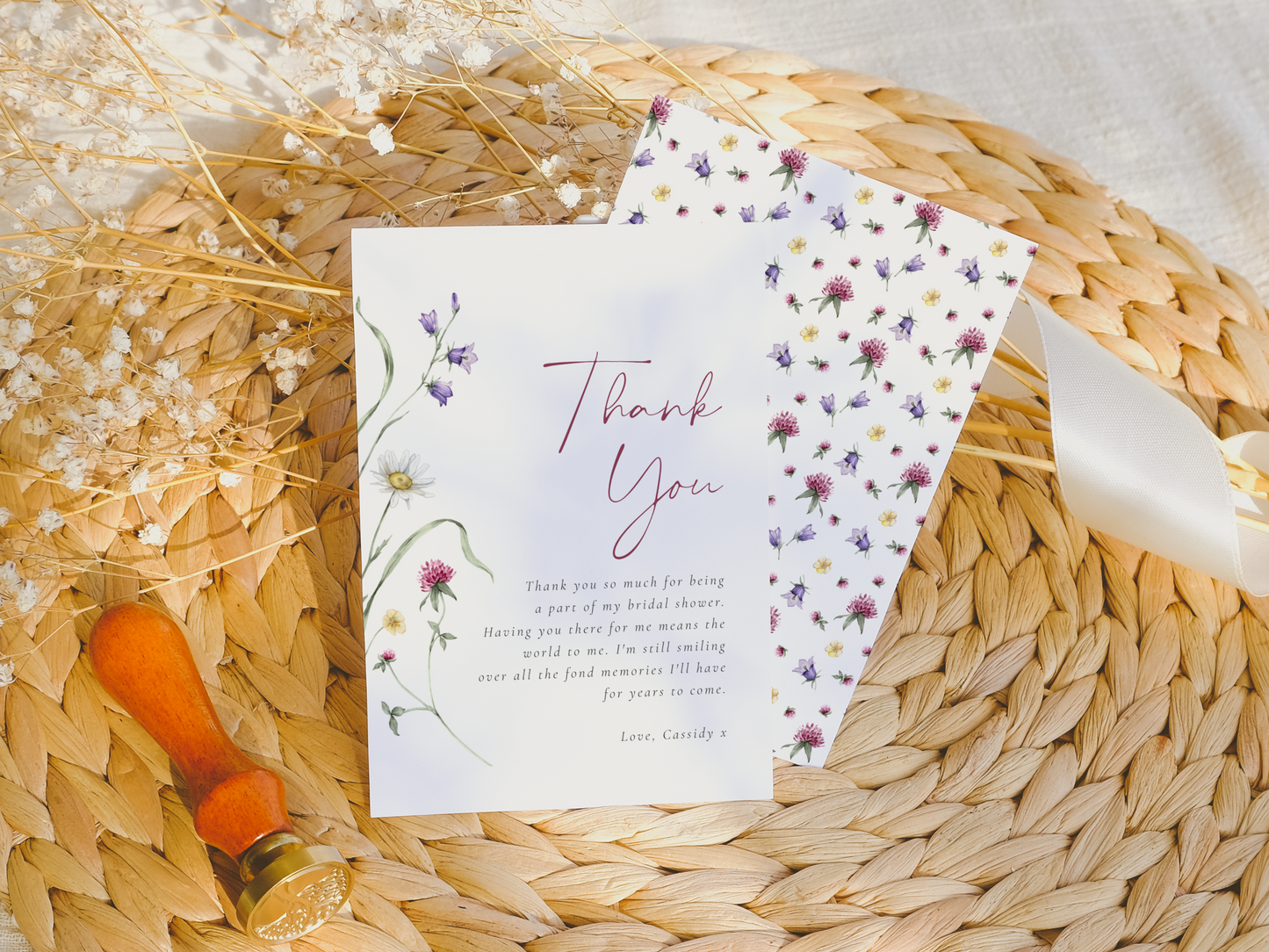 Love in Bloom Wildflower Bridal Shower Invitation Bundle