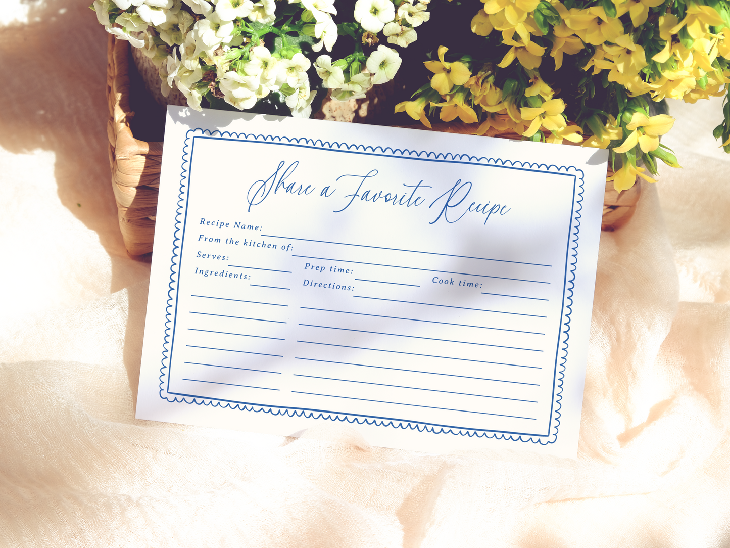 Whimsical Flower Market Bridal Shower Invitation Bundle