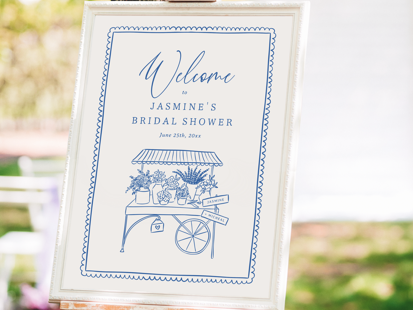 Whimsical Flower Market Bridal Shower Invitation Bundle