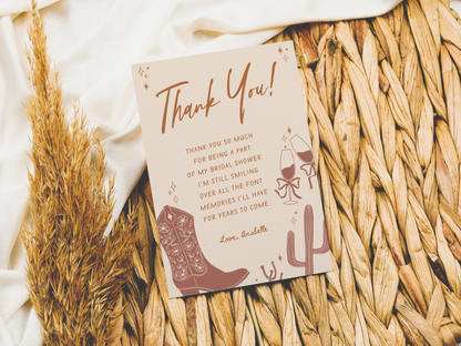Boots and Bubbly Bridal Shower Invitation Bundle