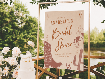 Boots and Bubbly Bridal Shower Invitation Bundle