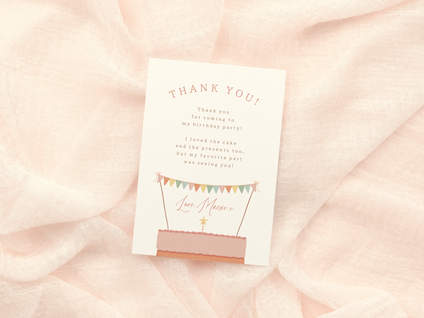 Rainbow Layer Cake Girl Birthday Party Invitation Bundle