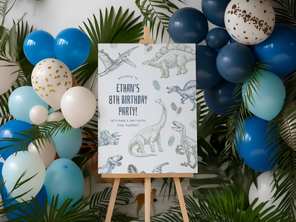 Dinosaur Boy Birthday Party Invitation Bundle