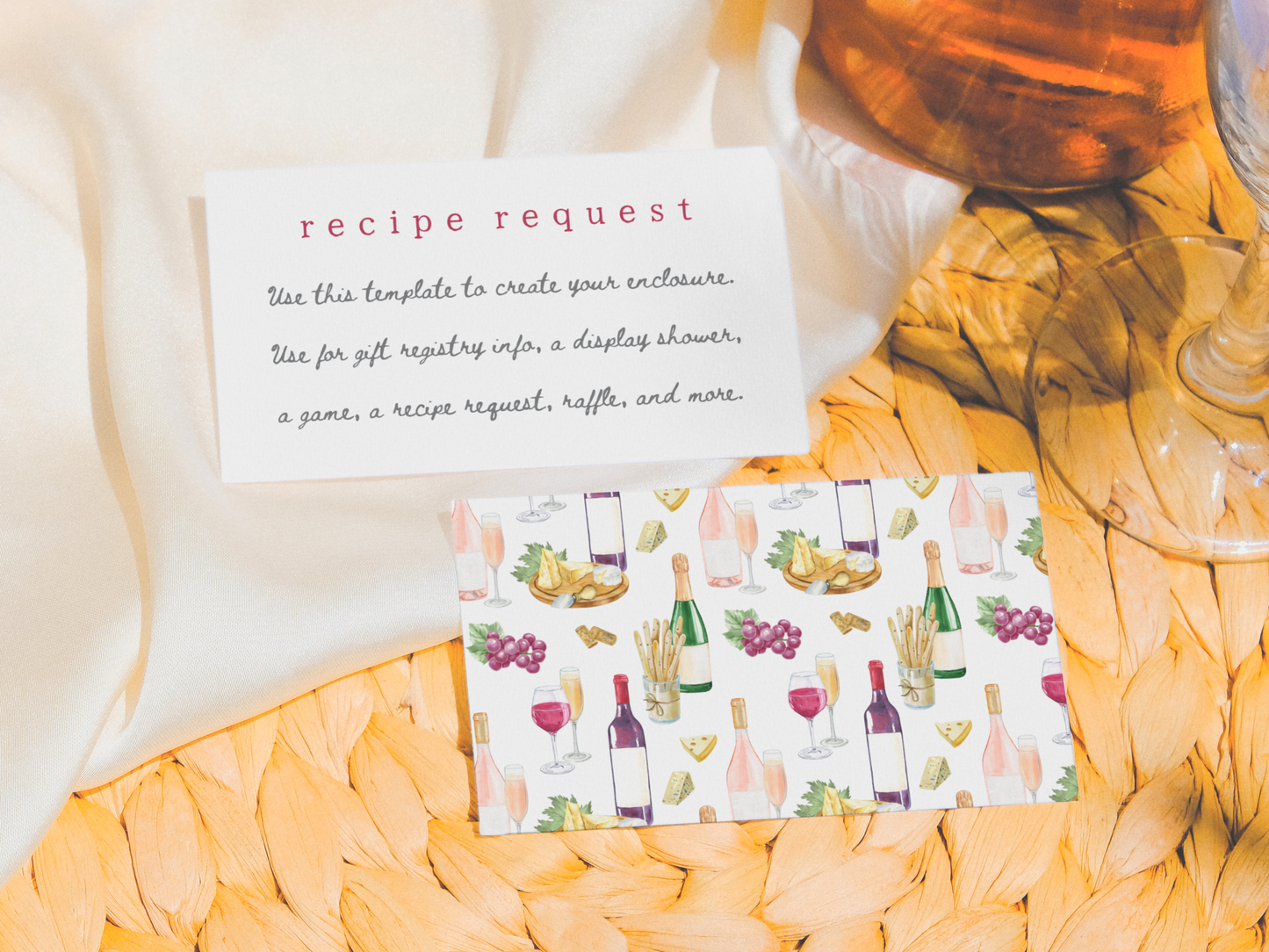 Vino Before Vows Wine Bridal Shower Invitation Bundle