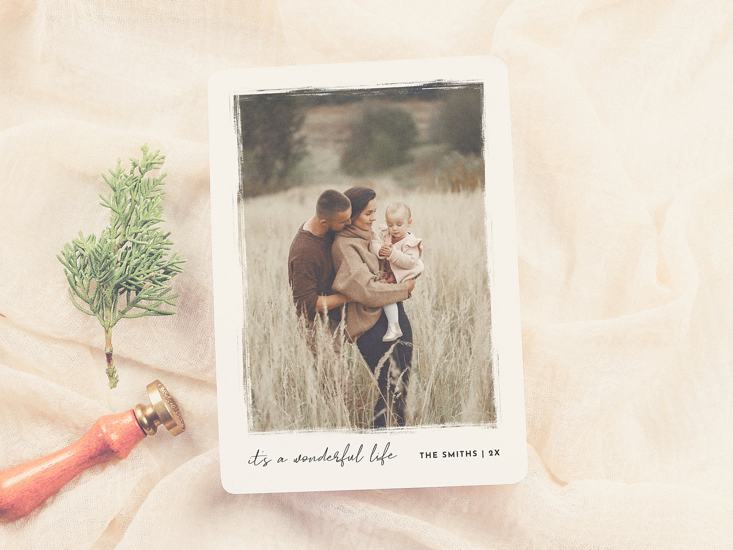 It's a Wonderful Life Elegant Christmas Photo Holiday Card