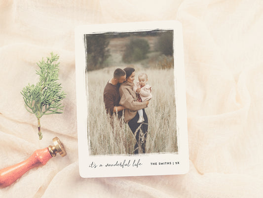 It's a Wonderful Life Elegant Christmas Photo Holiday Card