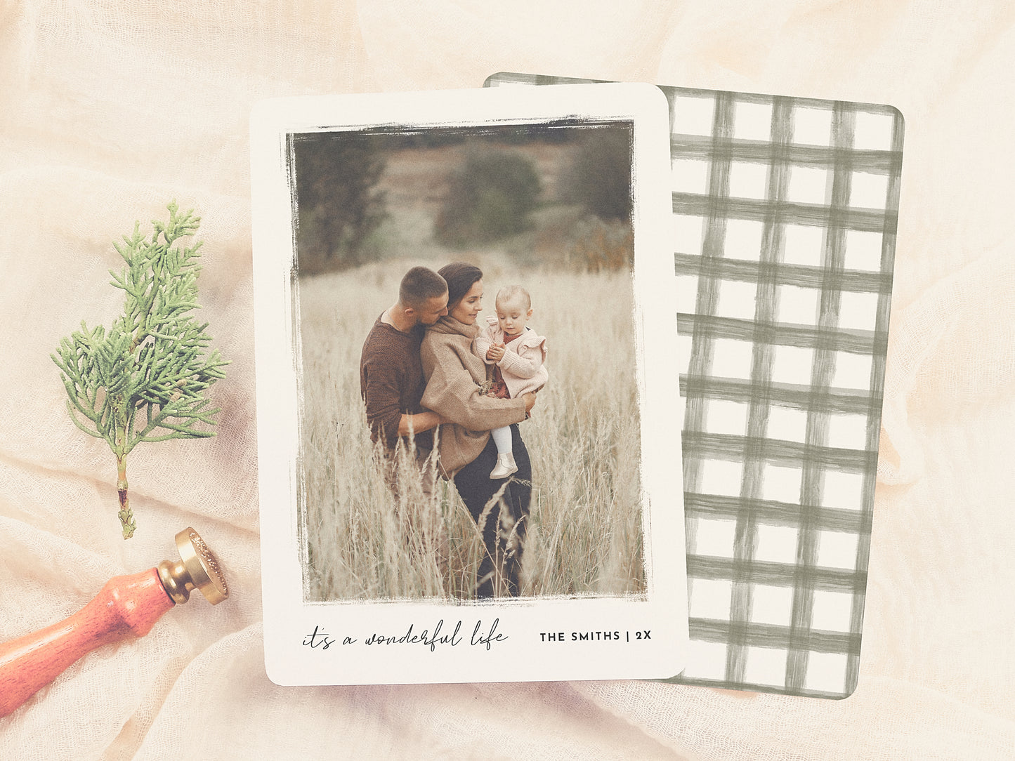 It's a Wonderful Life Elegant Christmas Photo Holiday Card