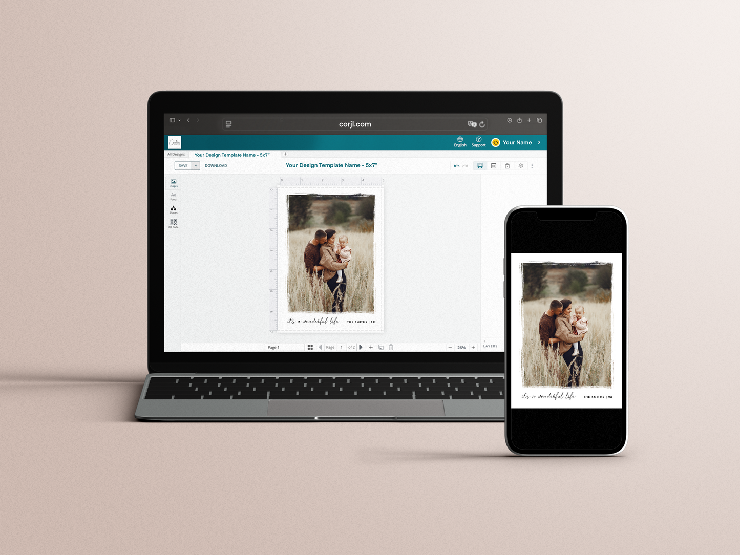 It's a Wonderful Life Elegant Christmas Photo Holiday Card