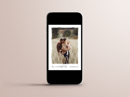 It's a Wonderful Life Elegant Christmas Photo Holiday Card