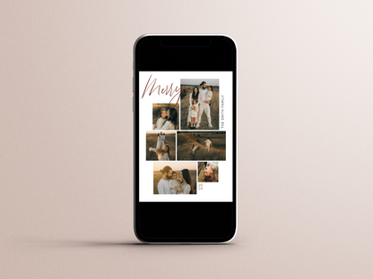 Merry Gallery Wall Photo Collage Christmas Holiday Card