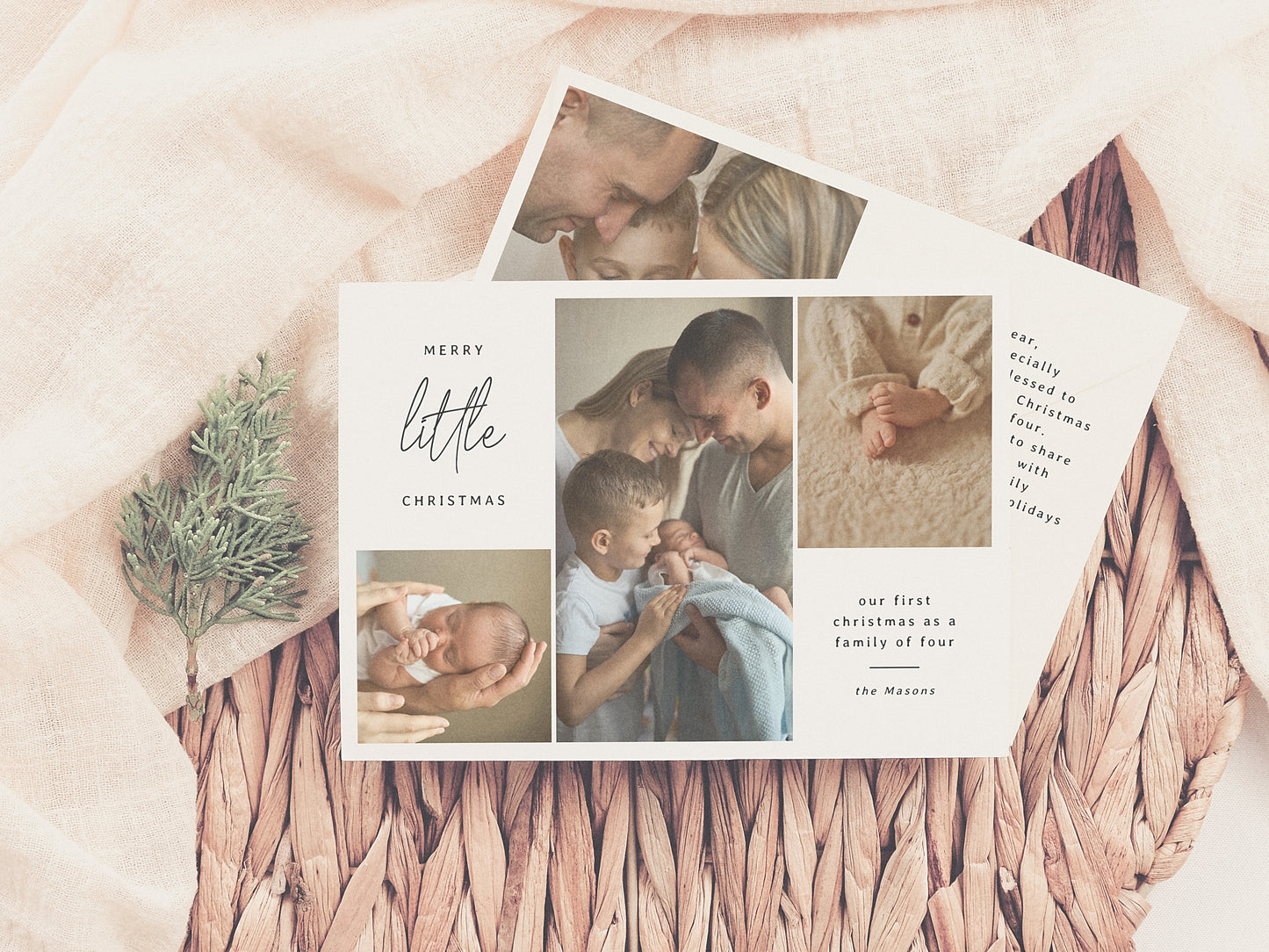 Merry Little Christmas First Christmas Photo Card