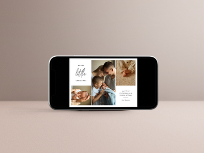 Merry Little Christmas First Christmas Photo Card