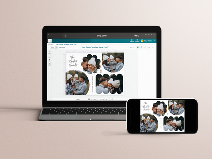 Playful Shapes Modern Christmas Photo Collage Holiday Card