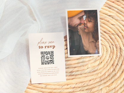 Nothing Fancy, Just Love Retro Groovy Wedding Invitation Suite