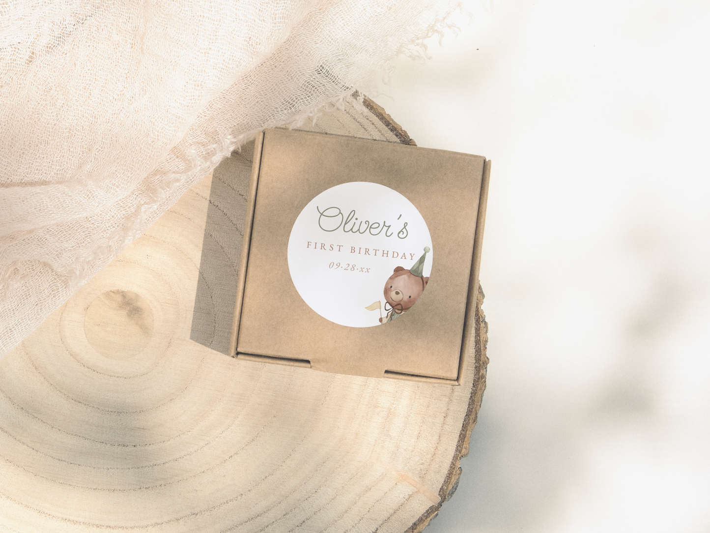 Teddy Bear 1st Birthday Party Invitation Bundle