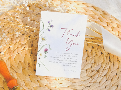 Love in Bloom Wildflower Bridal Shower Invitation Bundle