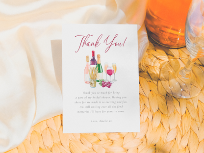 Vino Before Vows Wine Bridal Shower Invitation Bundle