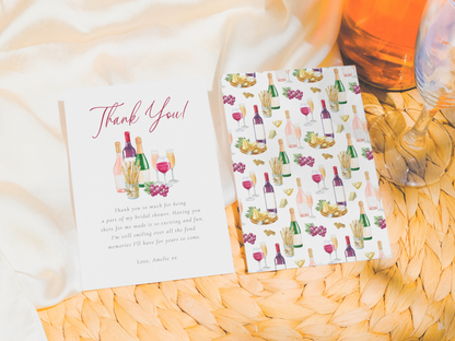 Vino Before Vows Wine Bridal Shower Invitation Bundle