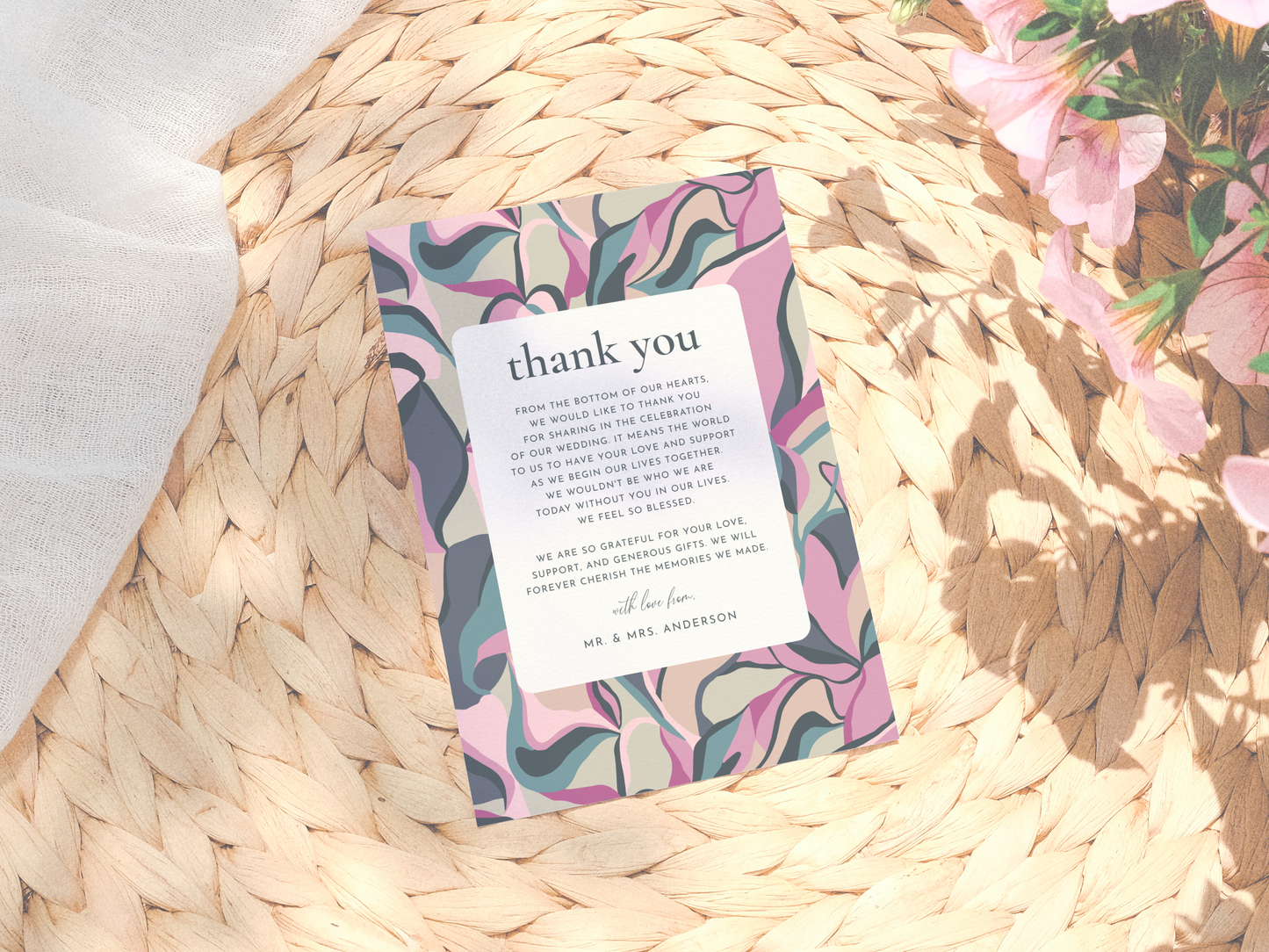 Maximalist Bold Colorful Floral Wedding Invitation Suite