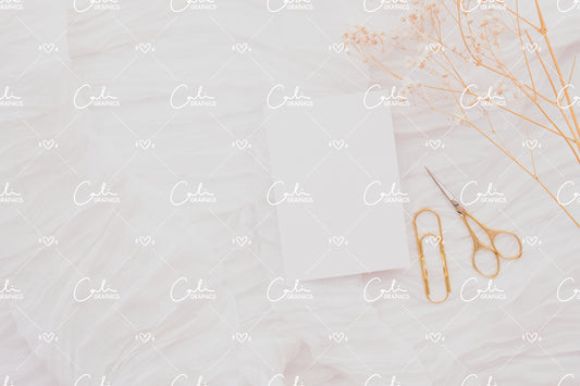 White & Breath 3.5x5 Card Mock-up