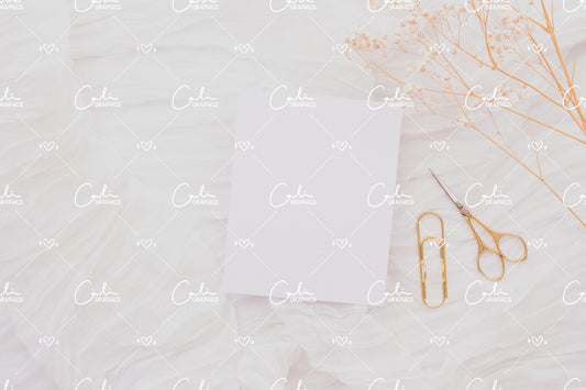 White & Breath 4.5x5.6 Card Mock-up