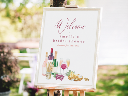 Vino Before Vows Wine Bridal Shower Invitation Bundle