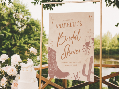 Boots and Bubbly Bridal Shower Invitation Bundle