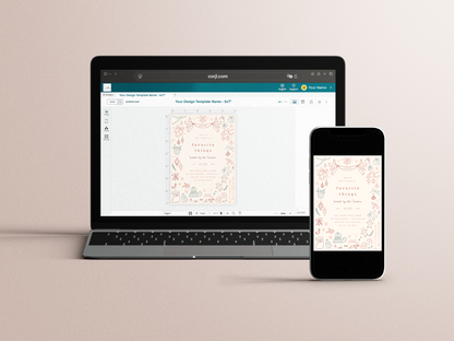 Whimsical Doodle Favorite Things Christmas Party Invitation