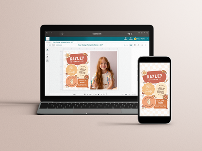 Groovy Daisy Retro Girl Birthday Party Invitation Bundle